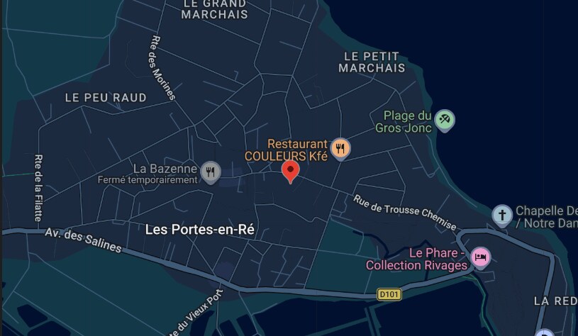 Plan d'accès Eaulding aux Portes-en-Ré